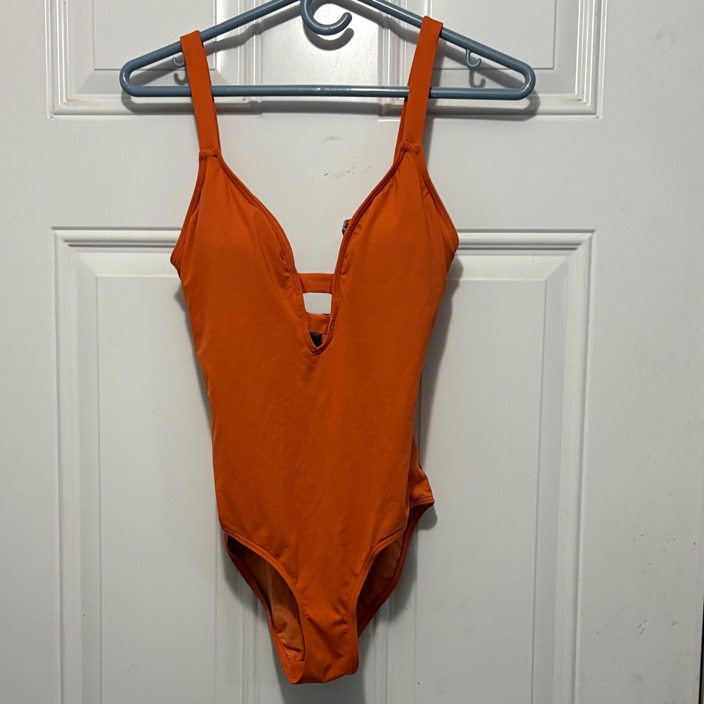 Nip tuck swim Orange One-Piece Swimsuit